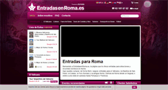 Desktop Screenshot of entradasenroma.es