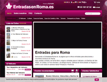 Tablet Screenshot of entradasenroma.es